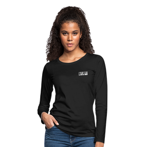 Women's Leisure Club Logo Long Sleeve Shirt - black