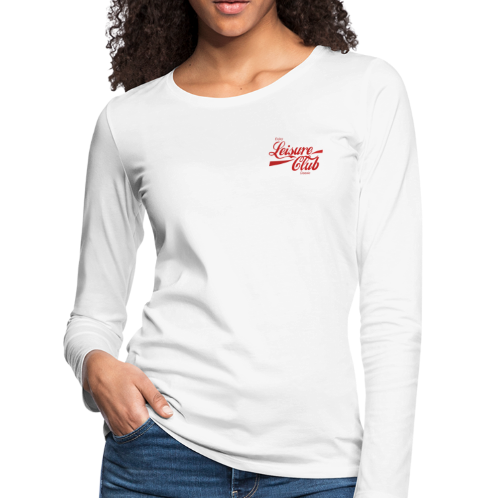 Women's Red Logo Long Sleeve Shirt - white