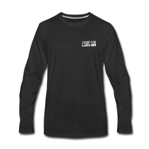 Men's Leisure Club Logo Long Sleeve Shirt - black