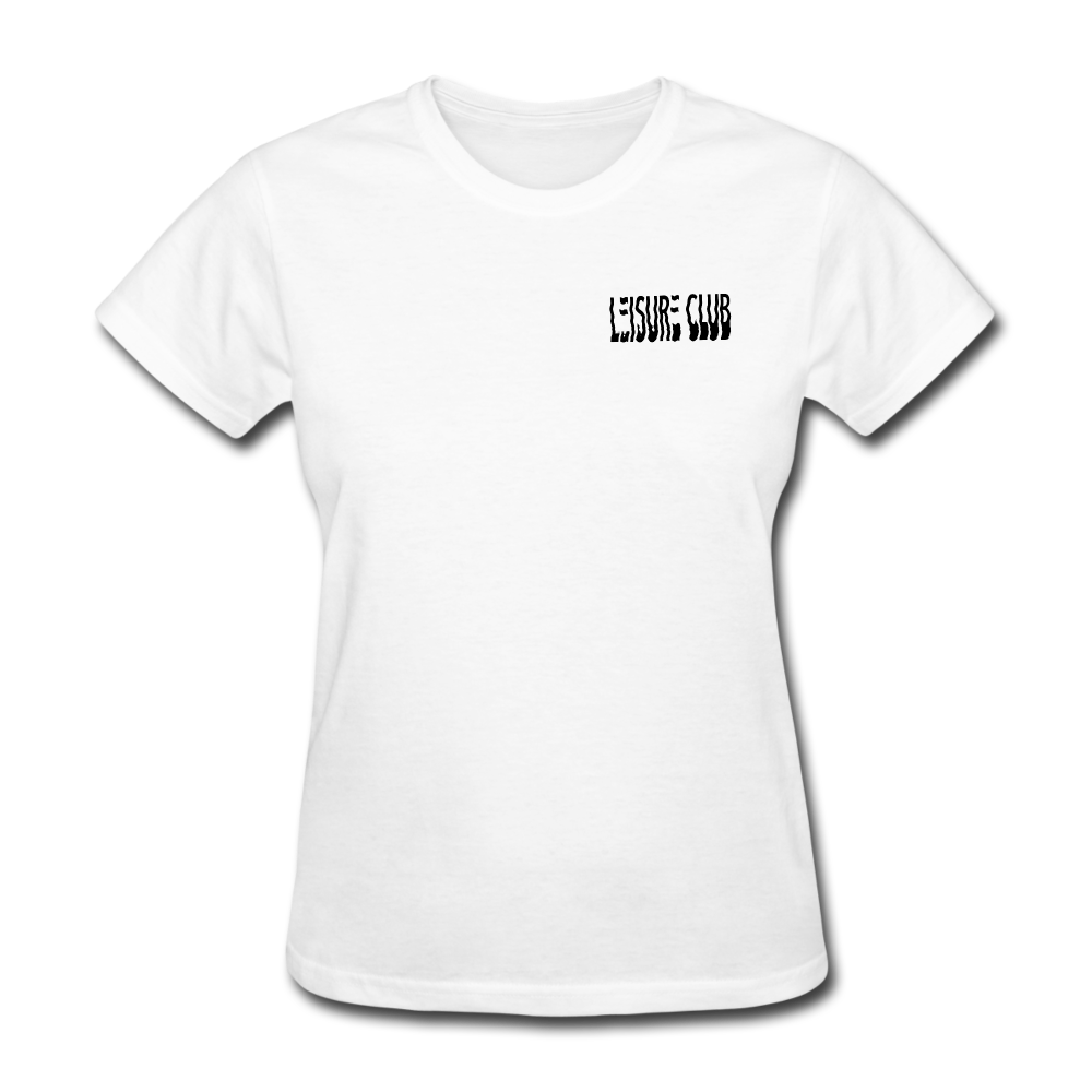 Women's Leisure Club Logo T-Shirt - white