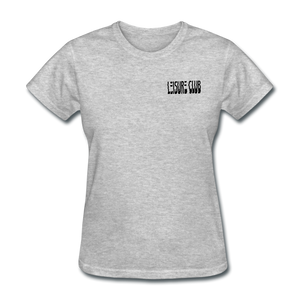 Women's Leisure Club Logo T-Shirt - heather gray